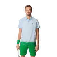 Polo Lacoste Daniil Medvedev Ultra Dry Azul Claro Verde  Offer + Cheap