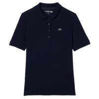 Polo Lacoste Pique Azul Marino Mujer  Oferta + Barato