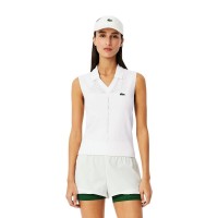 Polo Lacoste Tight Fit Blanco Mujer  Offer + Cheap