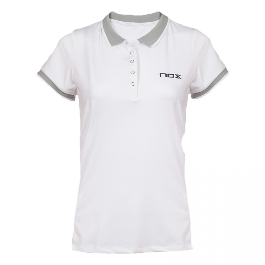 Nox Meta 10TH Anniversary Blanc Polo Femme  Offre - Pas cher