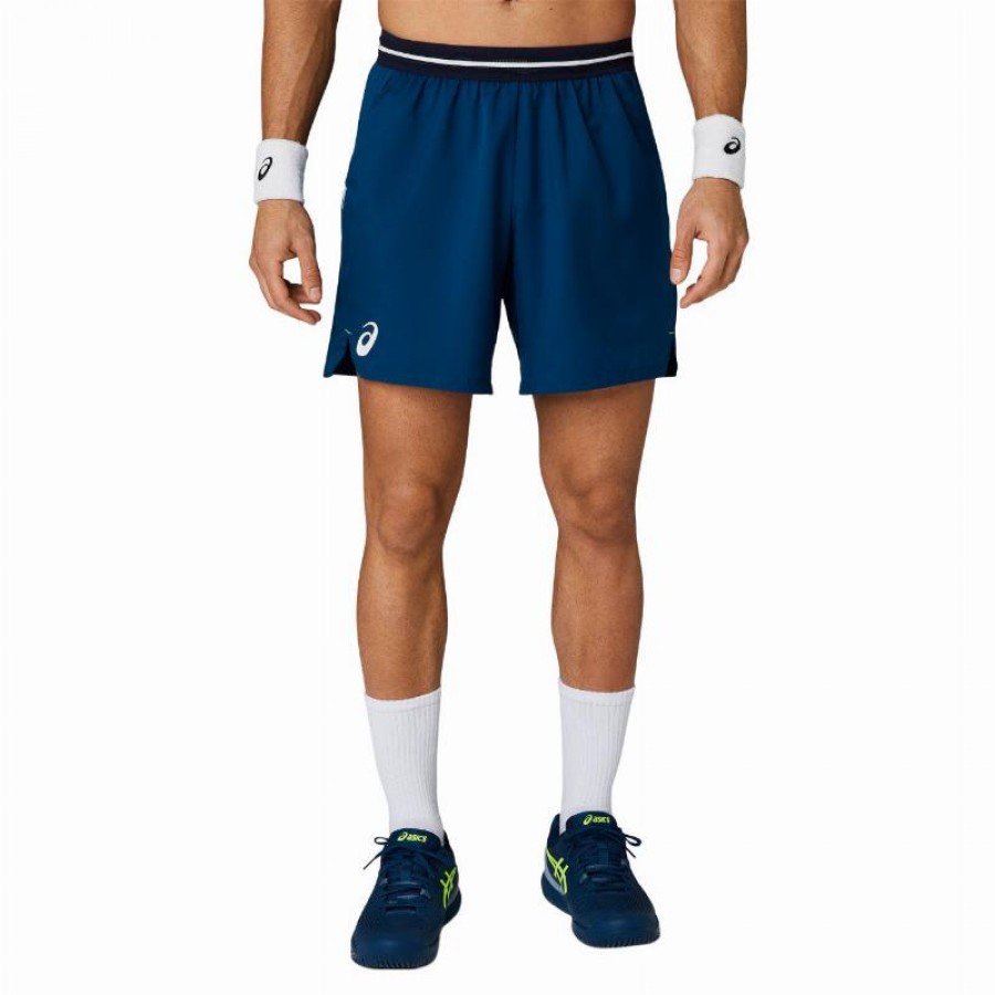 Short Asics Match 7 Azul Mako  Oferta + Barato
