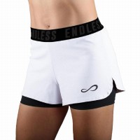 Short Endless Tech Iconic Blanco Mujer  Offer + Cheap