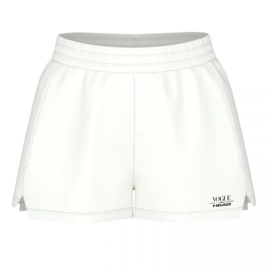 Vogue White Head Shorts Mulher  Oferta + Barato
