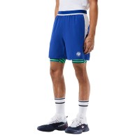 Short Lacoste Roland Garros Azul Blanco Verde  Oferta + Barato