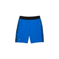 Short Lacoste Sport Azul Estampado  Oferta + Barato