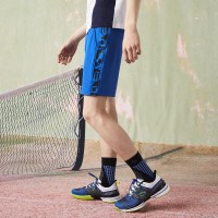 Short Lacoste Sport Azul Estampado  Oferta + Barato