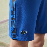 Short Lacoste Sport Azul Estampado  Oferta + Barato