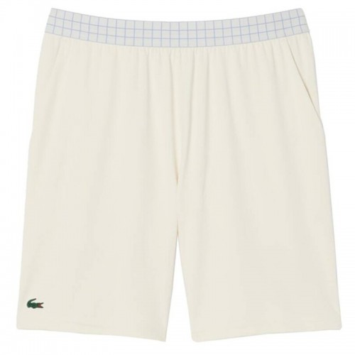 Short Lacoste Tenis Ultra Dry Blanco Roto