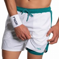 Short Nox Pro Blanco Verde Ivy