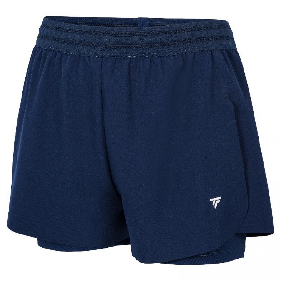 Équipe Short Tecnifibre Stretch Azul Marino Mujer