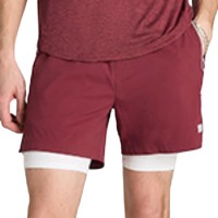 Short Wilson Tenis Volley 6 Rojo Oscuro
