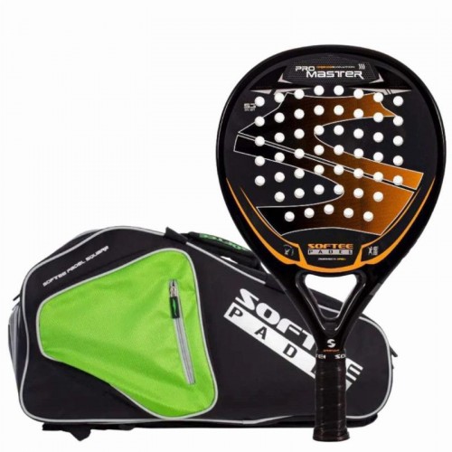 Pack Softee Pro Master Evolution Orange Paddle with Padel Racket Bag