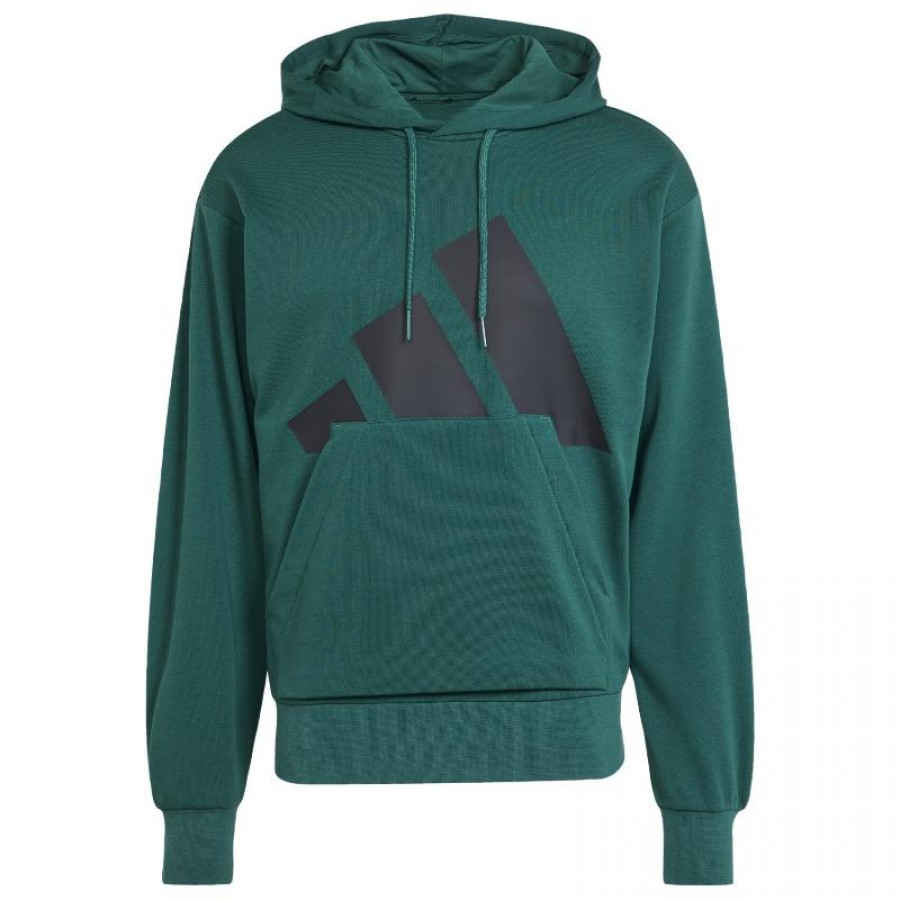 Sweat-shirt Adidas Essentials Vert Noir  Offre - Pas cher