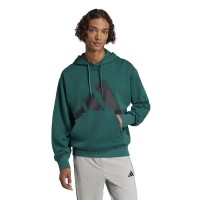 Sweat-shirt Adidas Essentials Vert Noir  Offre - Pas cher