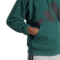 Sweat-shirt Adidas Essentials Vert Noir  Offre - Pas cher