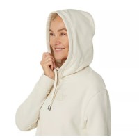 Moletom Feminino Asics Logo Beige Birch  Oferta + Barato
