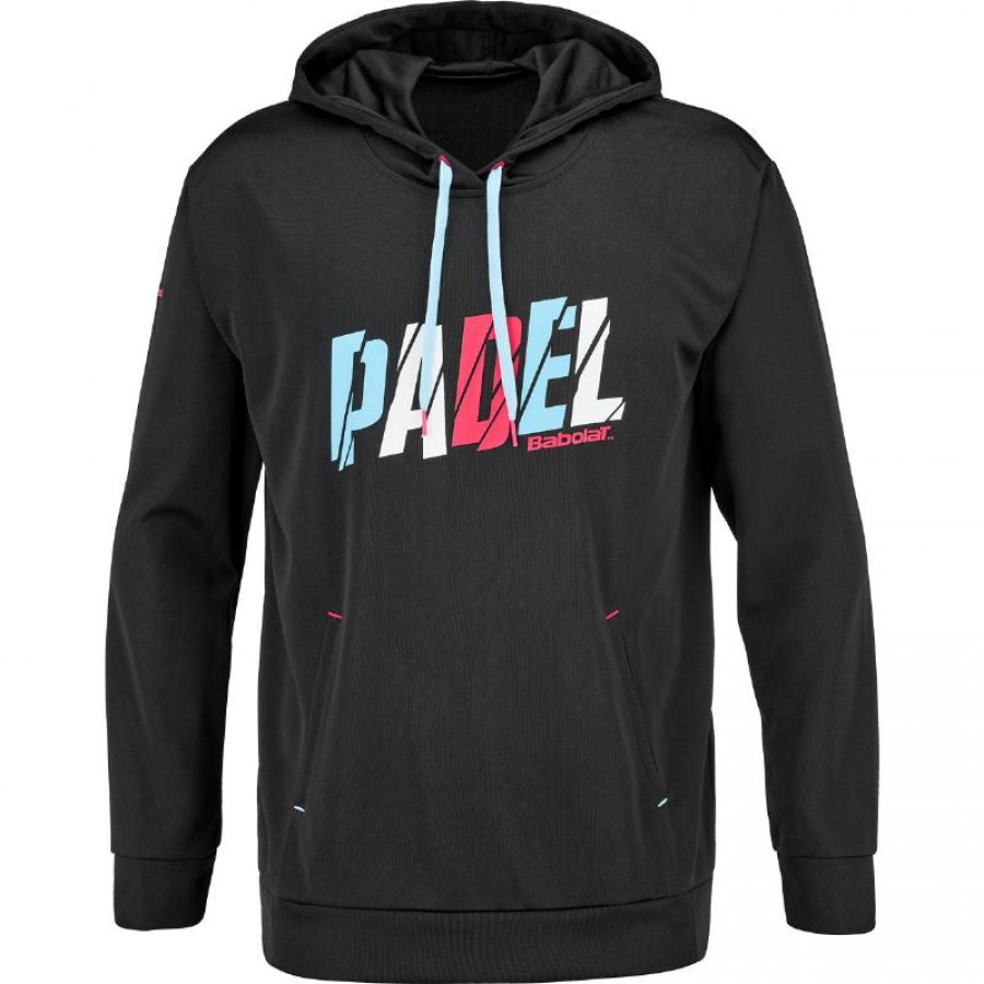 Babolat Padel Hood Black Sweatshirt