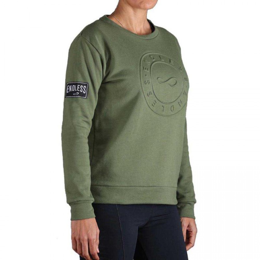 Sweat-shirt interieur sans fin Green Army  Offre - Pas cher