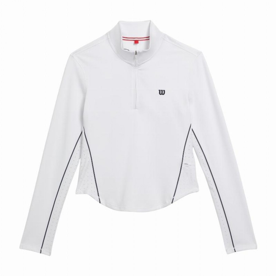 Wilson Brentwood White Women''s Sweatshirt  Offer + Cheap