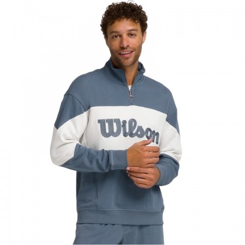 Wilson Parkside Half Zip Sweatshirt Teal Gray