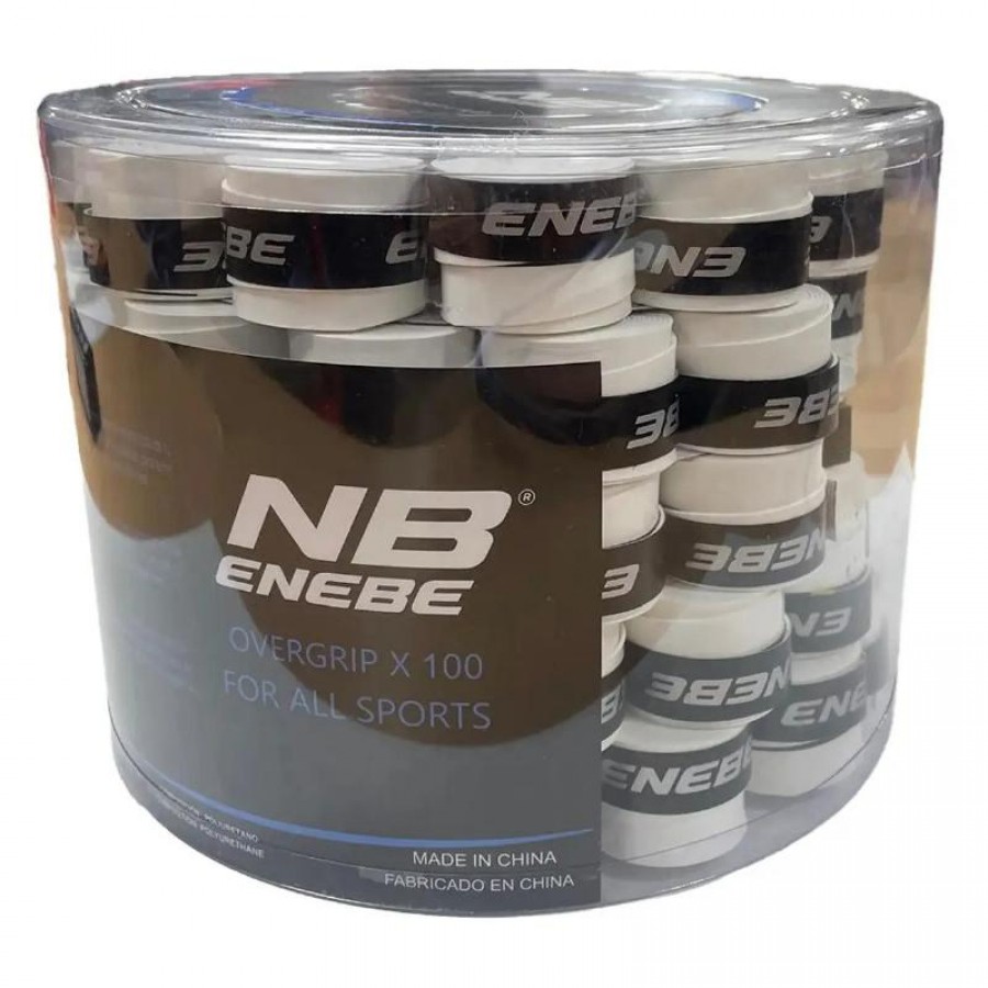 Enebe Plain White Drum 100 Overgrips