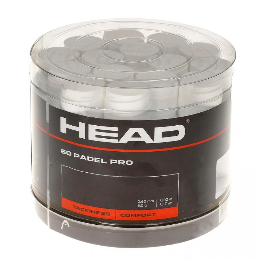 Drum Head Padel Pro White 60 Overgrips  Offer + Cheap