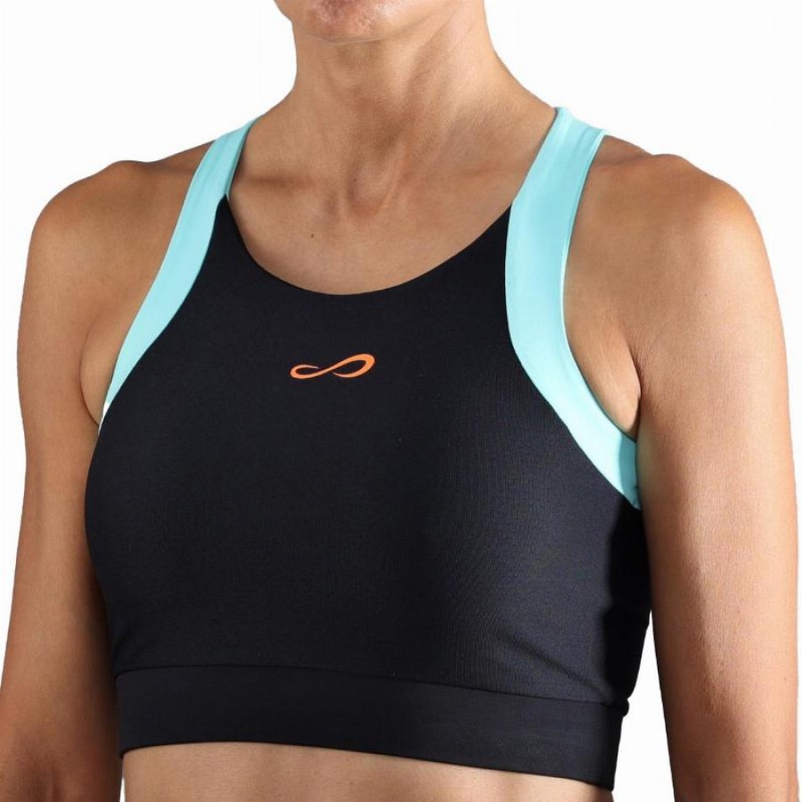 Top Endless Crop Negro Aqua  Offer + Cheap