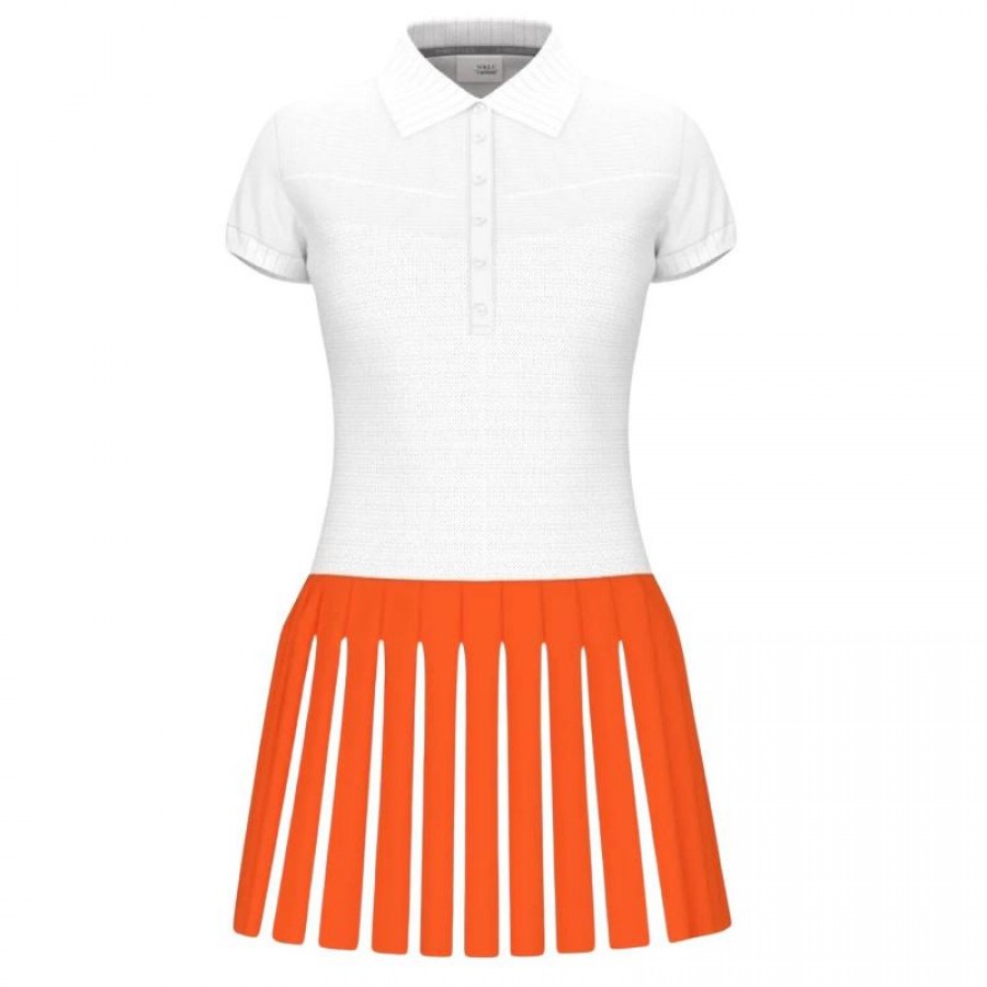 Head Vogue White Orange Dress  Offer + Cheap