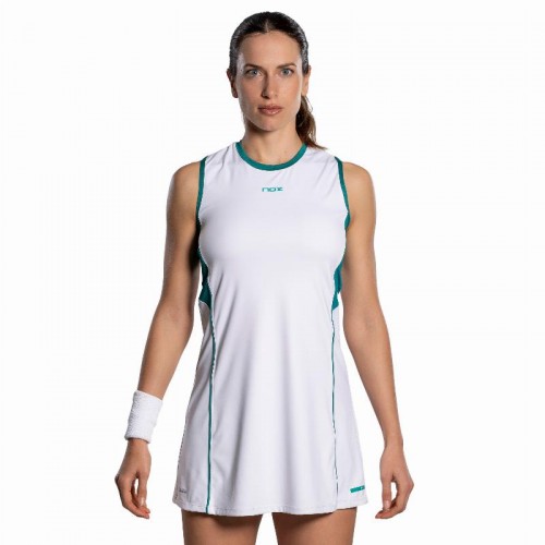 Vestido Nox Pro White Green Ivy