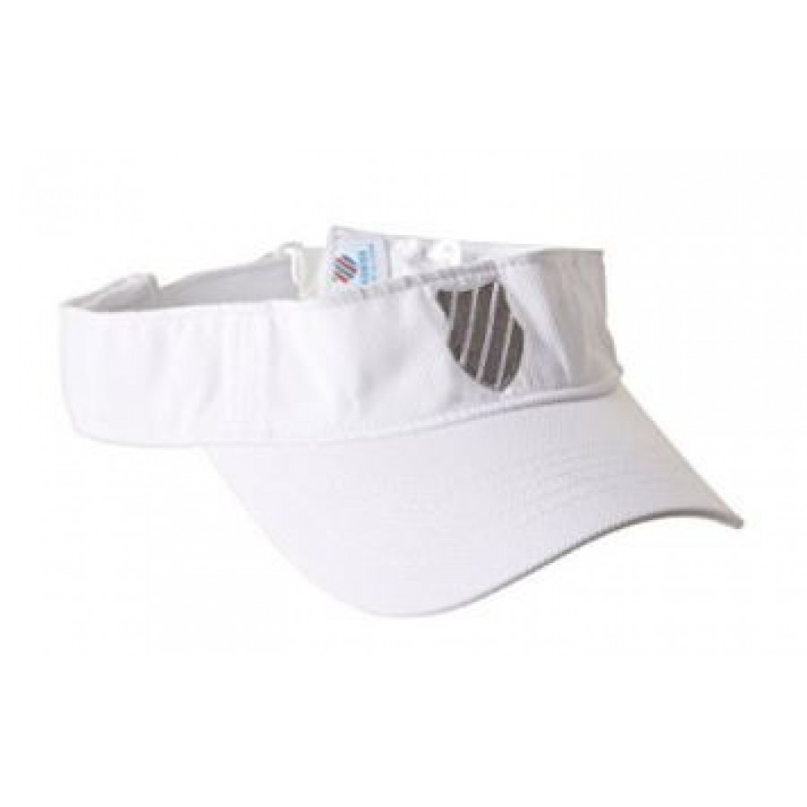 KSwiss Bigshot Visor White Silver PADELPOINT KSwiss Bigshot Visor White Silver