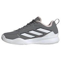 Tênis Adidas AvaFlash Clay Cinza Branco Rosa para Mulheres  Oferta + Barato