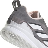 Tênis Adidas AvaFlash Clay Cinza Branco Rosa para Mulheres  Oferta + Barato