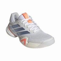 Zapatillas Adidas Barricade 14 Blanco Azul Naranja Mujer