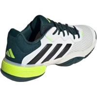 Adidas Barricade K White Black Green Junior Sneakers  Offer + Cheap