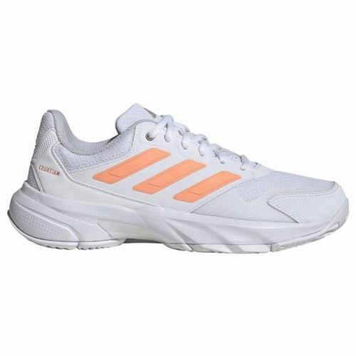 Zapatillas Adidas CourtJam Control 3 Blanco Naranja Mujer