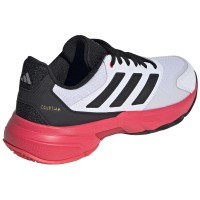 Tênis Adidas CourtJam Control 3 Branco Preto Vermelho  Oferta + Barato