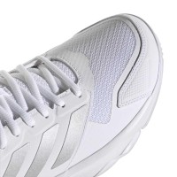 Tênis femininos Adidas CourtJam Control 3 Prata Branca