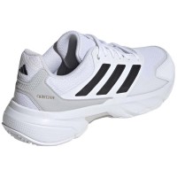 Adidas CourtJam Control White Black Grey Shoes PADELPOINT Adidas CourtJam Control White Black Grey Shoes