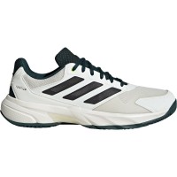 Adidas CourtJam Control Clay White Black Green Sneakers  Offer + Cheap