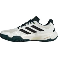 Adidas CourtJam Control Clay White Black Green Sneakers  Offer + Cheap