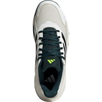 Adidas CourtJam Control Clay White Black Green Sneakers  Offer + Cheap