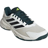Adidas CourtJam Control Clay White Black Green Sneakers  Offer + Cheap