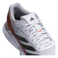 Tênis Adidas Courtquick Padel Branco Cobre Vermelho