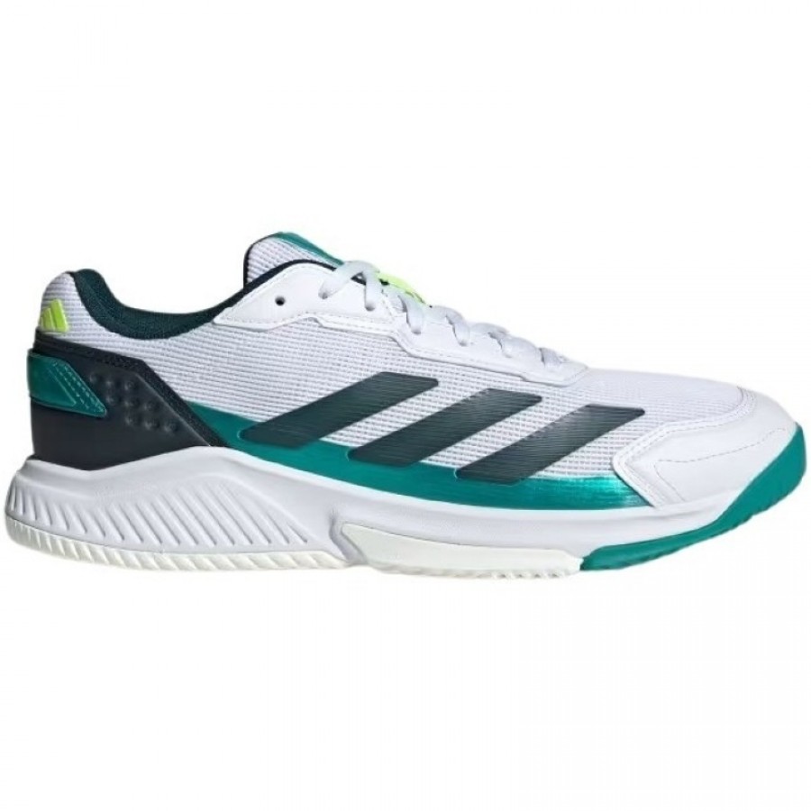 Adidas Tênis Courtquick Padel Branco Verde  Oferta + Barato