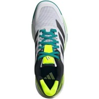 Adidas Crazyquick Boost Padel Blanc Noir Vert Baskets  Offre - Pas cher