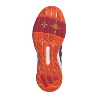 Tênis Adidas Crazyquick LS Padel Branco Vermelho Laranja