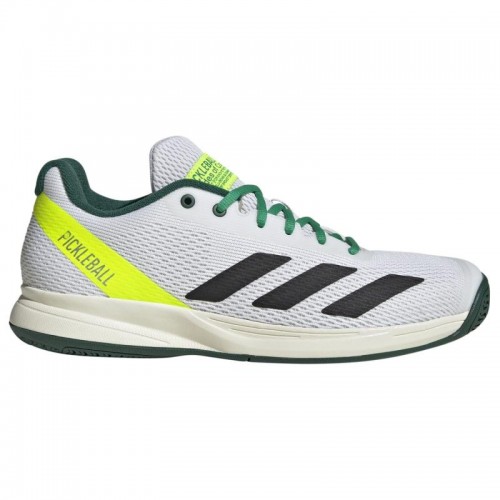 Adidas Pickleball Courtflash White Black Green Sneakers