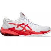 Zapatillas Asics Court FF 3 Novak Clay Blanco Rojo  Oferta + Barato