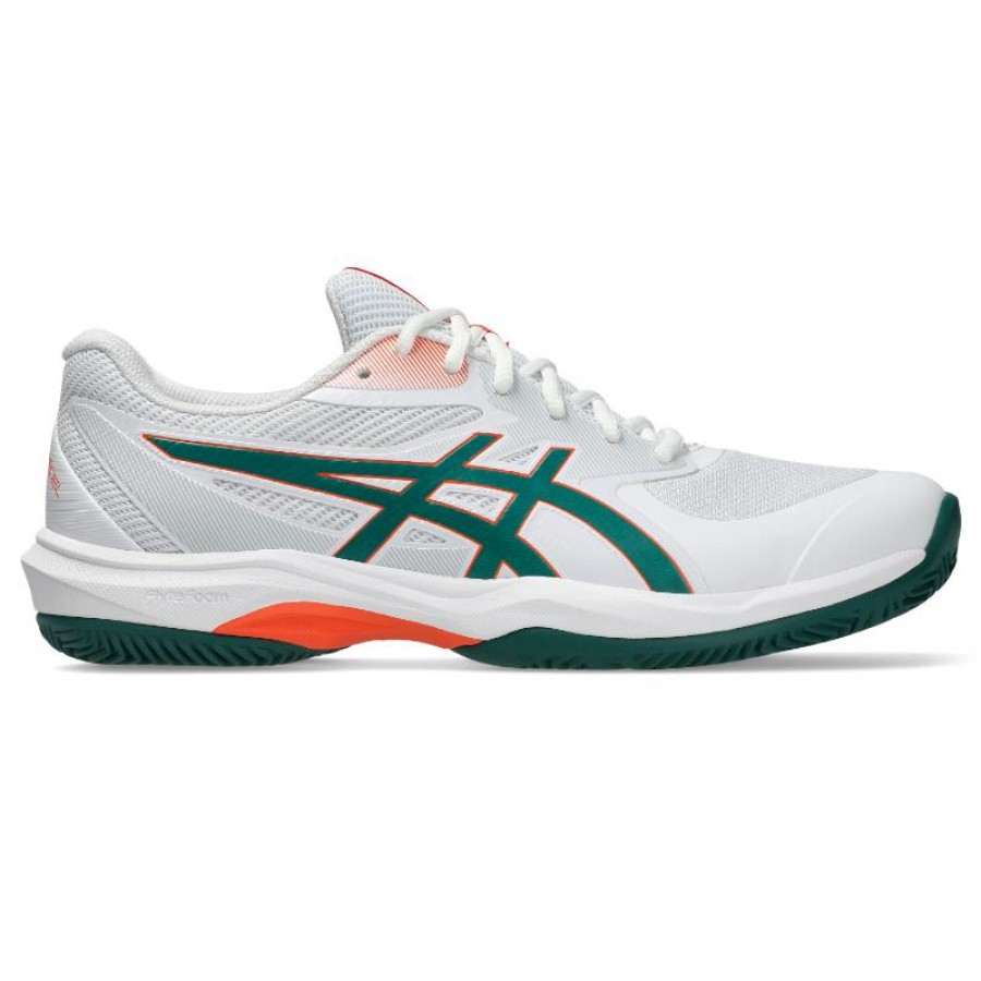 Zapatillas Asics Game FF Padel Blanco Verde Naranja