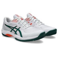 Zapatillas Asics Game FF Padel Blanco Verde Naranja